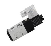 1/4" Solenoid Valve 4V210-08 Single Coil Pilot-Operated Electric 2 Position 5 Way Junction Box or Outlet Wire(Junction Box AC24V)