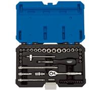 1/4" Sq. Dr. Combined MM/AF Socket Set (40 Piece)