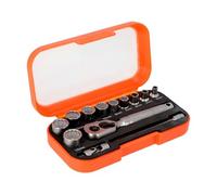 1/4" Square Wrench Set with Metric Bi-Hexagonal Profile - 13 Pieces