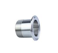 1/4" SS304 Stainless Steel Male Threaded Ferrule 34mm Pipe Fitting Tri clamp Adapter