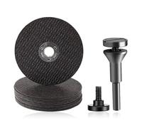 1/4 Stem Mounting Mandrel with 10pcs 3 inch Cut Off Wheels Kit,Drill Bit Tool Die Grinder,Sturdy Replacement Cut Off Wheel Set,Die Grinder Rotary Tool for Cutter Discs Rotary Tool Drill Attachment