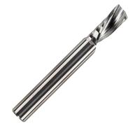 1/4" x 15mm Flute x 1/4" (6.35mm) Shank Solid Carbide Single Flute Down Cut Router Bit - CNC Router Cutter for Wood, MDF, Plywood, Plastic, Aluminium & Composites - Industrial Quality Spiral Bit