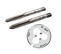 1/4" x 26 BSF Tap & Die Set Taper Plug & Die Carbon Steel British Standard Fine Thread