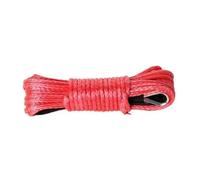 1/4'' X 50 Ft Car Synthetic Winch Rope Heavy Duty Vehicle Winch Cable For Off-Road Recovery ATV UTV High Toughness(Red)