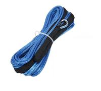 1/4'' X 50 Ft Car Synthetic Winch Rope Heavy Duty Vehicle Winch Cable For Off-Road Recovery ATV UTV High Toughness(Blue)