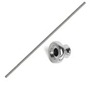 1/4"x20TPI Thread Draw Bar Kit Steel Handwheel & Threaded Draw Bar Around 20"(50cm) Length for Woodturning Lathe Spindle.