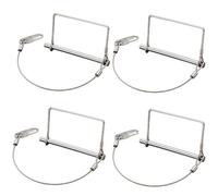 1/4"x4" Trailer Coupler Pins with Tethers，Steel Quick-Release pins | Quick-Release Design, For Shafts & Tongues, Secure Tether Included, Durable Steel Build