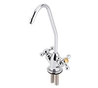 1/4'' Zinc Alloy Kitchen Water Filter Faucet, Drinking Water Faucet with Double Handle Reverse Osmosis RO Drinking Water Filter