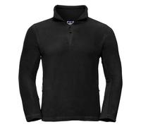 1 4 Zip Outdoor Fleece Top Russell Black XXL
