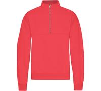 1/4 zip sweatshirt Colorful Standard Organic Red Tangerine Rouge XS