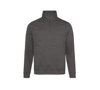 1/4 zip sweatshirt Just Hoods Gris 2XL