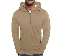 1/4 Zip Sweatshirt Men Combat Hoodie For Men Uk Sweatshirt With Zip Pocket Cargo Fleece Sweatshirts Half Zip Hooded Hoodies Outdoor Workout Jumpers Long Sleeve Tactical Pullovers Drawstring Coat