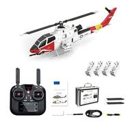 1/40 Scale F112S AH-1 Cobra GPS RC Helicopter, 2.4G 9CH Flybarless Dual Brushless 200-Class RC Attack Helicopter with Altitude Hold, GPS + Radar Intelligent Stabilization - RTF