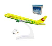 1/400 Diecast Siberia 320 Airplane Model with Stand Alloy Display with 10 pcs Tip Cleaner Tool Kit for Aviation Collectible Enthusiast Birthday Gift