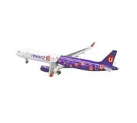 1:400 For Die-cast Alloy Hong Kong Express A321 B-lej Static Aircraft Model Home Display Miniature Hobby Playset