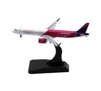 1 400 For Wizz Air Abu Dhabi Airbus A321NEO Diecast Model Aircraft Office Desk Cabinet Decoration Crafts Miniatures Set