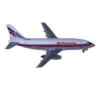 1 400 Scale for AC411056 Britannia 737-200 G-AXNC Die Cast Avion Metal Aviacion Airplane Miniatures Model Planetoy Set