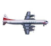 1 400 Scale for National Airlines L-188A Electra N5017K Diecast Model Plane Metal Airplane Playkits