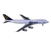 1 400 Scale for PH04443 Atlas Air 747-200 N507MC Diecasts Aviation Miniature Avion Metal Airplane Model Toys Playkits