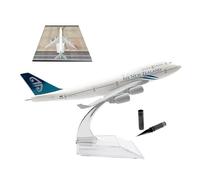1:400 Scale New Zealand B747 Die-cast Metal Airplane Model with Stand and Body Reamer Hole Puncher Airport Layout Mat with Runway Aviation Enthusiast Display Decorations
