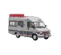 1:43 Alloy Campervan Model Kit For Dethleffs Globetrotter CD S 1986 Caravan Metal Toy Car Gift Simulation Vehicle Playset