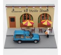 1:43 Alloy Scene Sandbox Car Model Kit For Matra Simca Rancho Station Wagon Die-Cast Toy Car Gift Simulation Vehicle Playset