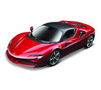 1:43 Bburago FERRARI RACE & PLAY SF90 STRADALE Super Car - 1:43 Scale - Incredibly Detailed Die-Cast Replica Collectible Vehicle, Assorted Designs and Colours