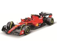 Bburago Formula 1 F1 FERRARI SF-23 Race Car (Sainz) - 1:43 Scale - Incredibly Detailed Die-Cast Replica Collectible Model Vehicle, Red/Black