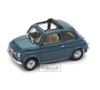 1:43 BRUMM Fiat 500F Tetto Aperto Open 1965 Blue Medio R454-08 Model
