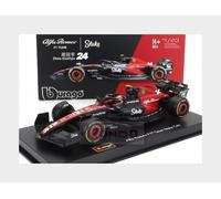 Bburago F1 Alfa Romeo Stake C43 #24 Zhou Guanyu w/Helmet 2023 1:43 Model
