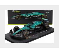 Bburago Aston Martin AMR25 F1 2025 Die-Cast Model Car, #18 Lance Stroll, 1:43 Scale, with Helmet