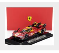 Bburago FERRARI RACING 499P LE MANS HYPERCAR(2024) AF CORSE #50 - DELUXE HARD CASE - 1:43 Scale - Incredibly Detailed Die-Cast Replica Collectible Race Car Model