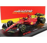 Bburago 36831SY-MONZA Collectible Miniature Car, Red/Yellow