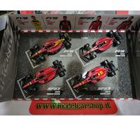 1:43 BURAGO Ferrari Set F1 4X Sf-23 2023 +F1-75 2022 Leclerc Sainz BU36848-PACK4