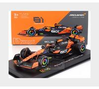 BBURAGO 18-38215 MCLAREN F1 MCL38 MIAMI GP - #81 O.SPLATE WITH SHOWCASE - SCAL