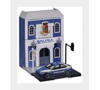 1:43 BURAGO Police Station Caserma Polizia +Alfa Romeo Giulia 2015 BU31502-POL M