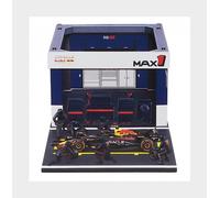 Bburago 1:43 Scale Oracle Red Bull Racing RB21 F1 2025 Pit Pass Diorama Set - Max Verstappen | Official Red Bull Racing Licensed Die-Cast | Pit Lane Scene Display | F1 Collector's Model