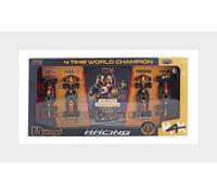 Bburago Formula 1 F1 Red Bull Racing 4-Pack Set - Verstappen - 1:43 Scale - Incredibly Detaield Die-Cast Collectible Replica Race Car Model