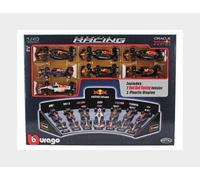 Bburago F1 Red Bull 1:43 With Display Car Model Kit Silver Kids