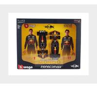 Bburago F1 Formula 1 RED BULL RACING RB20 (2024) - VERSTAPPEN AND PEREZ 2 Pack - 1:43 Scale - Incredibly Detailed Die-Cast Replica Collectible Race Car Models