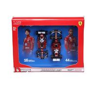 Bburago Bburago F1 Lewis Hamilton & Le Clerc Two-Pack Collector's Set