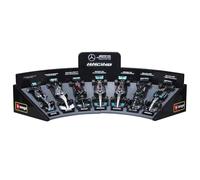 BBurago 1:43 F1 Mercedes AMG Deluxe Gift Set with Display Stand