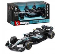 BBurago Diecast Car F1 Mercedes-AMG W16 2025 #12 Antonelli 1:43, Silver/Black, Official license