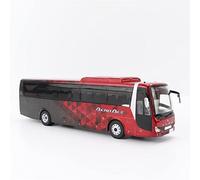 1:43 Fit For Static Tourist Bus Double Decker Alloy Diecast Model Car Collection Display Gift Vehicles Kit(Red)