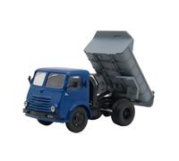 1:43 For 20 W14 Dump Truck Collection Toy Car Blue Metal Vehicle Tiltable Display Model