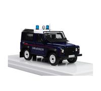 1:43 For Land Rover Defender 90 Police Carbines Carbines Model Metal Ornaments Blue For Vehicles Fans