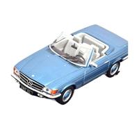 1 43 For Mercedes 280SL R107 1979 IXO Blue Vintage Convertible Classic Car Model Alloy Mini Replica Toys