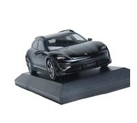 1:43 For Porsche Taycan Turbo S 2021 Black Alloy Car Model Toy Car Ornament Gift Hobby Collection Simulation Vehicle Playset(Black)