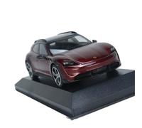 1:43 For Porsche Taycan Turbo S 2021 Black Alloy Car Model Toy Car Ornament Gift Hobby Collection Simulation Vehicle Playset(Red)