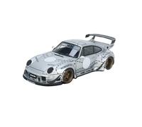1:43 For RWB 993 Silver Colour Resin Car Model Toy Car Ornament Gift Hobby Collection Simulation Vehicle Playset